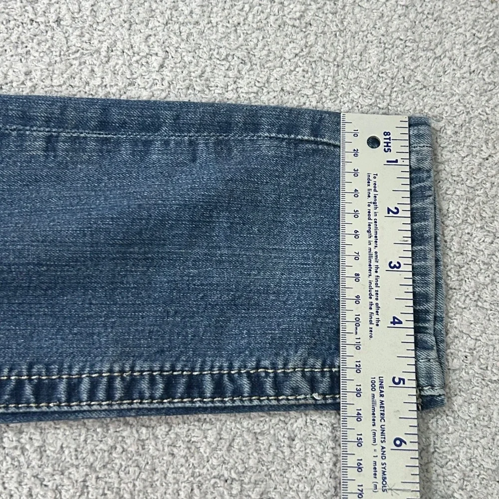Miss Me Ultra Low Rise Y2K‎ Embroidered Jeans Sz 28 Rhinestone Skinny Western